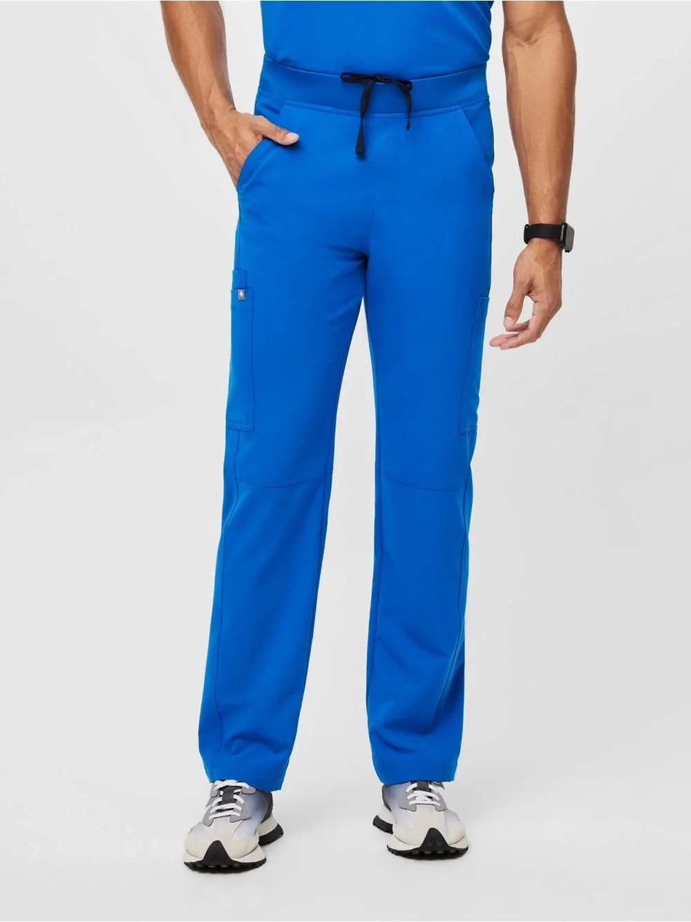 Figs Tall Men’s Pants Axim Cargo Scrub LT Royal Blue Doctor Nurse Dentist